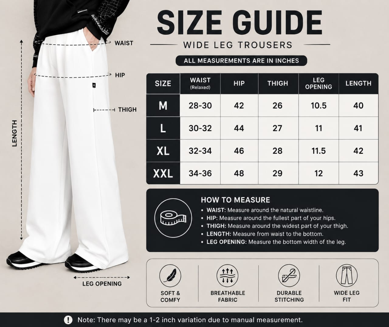 Premium Baggy Trousers – Pack of 3