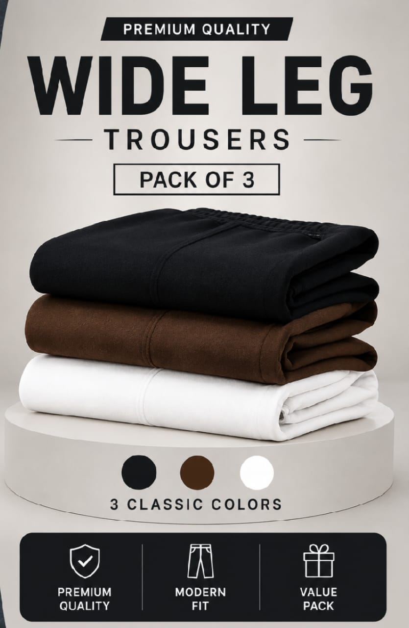 Premium Baggy Trousers – Pack of 3