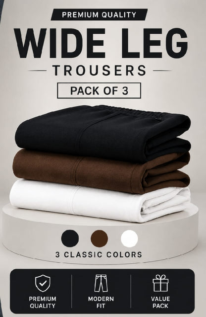 Premium Baggy Trousers – Pack of 3