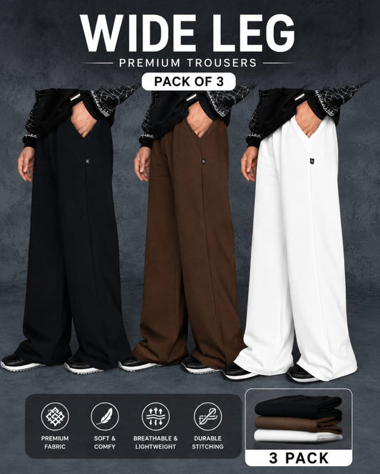 Premium Baggy Trousers – Pack of 3